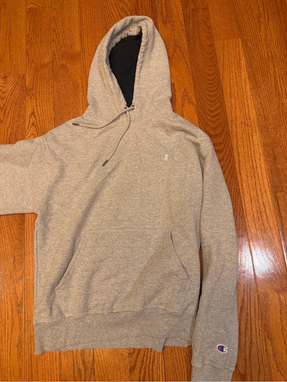 Champion Gray Hooded Sweatshirt size medium